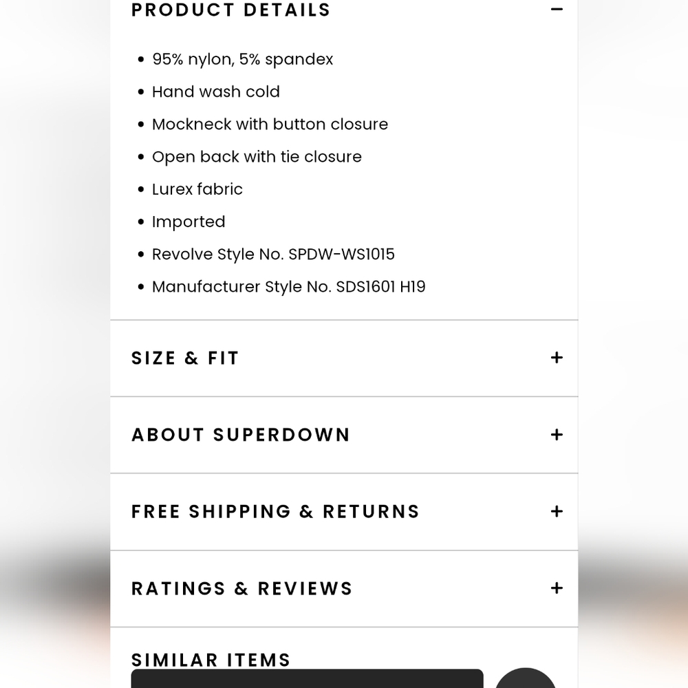 Superdown Sparkly Open Back Halter Cropped Tank T… - image 4